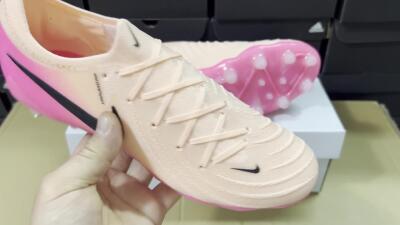 Men's Nike Phantom GX 2 Elite AG Artificial Grass Low-Tops Football Boots - Pink/Black