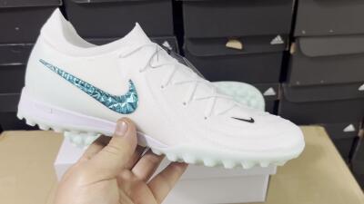 Unisex Nike Phantom GX 2 Elite TF Artificial Turf Low-Tops Football Shoes - Beige/Green