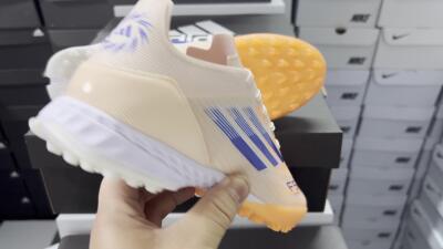 Men's Adidas F50 Elite TF Artificial Turf Low-Tops Football Shoes - Orange/Blue/White