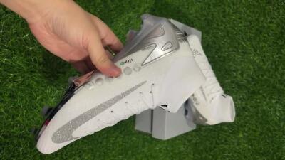 Unisex Nike Air Zoom Mercurial Superfly 10 Elite FG Firm Ground High-Tops Football Boots - Beige/White/Silver