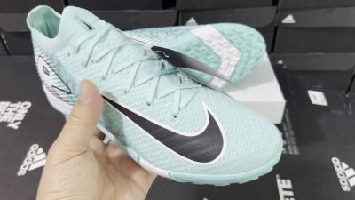 Unisex Nike Air Zoom Mercurial Vapor 16 Elite TF Artificial Turf Low-Tops Football Shoes - Jade/Black/White