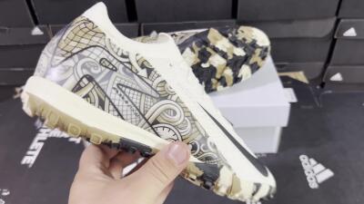 Unisex Nike Air Zoom Mercurial Vapor 16 Elite TF Artificial Turf Low-Tops Football Shoes - Beige/Black/Brown