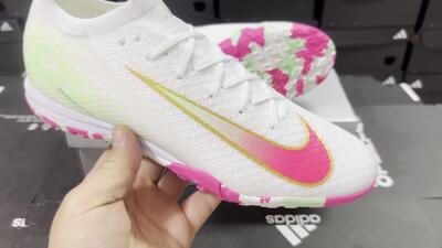 Unisex Nike Air Zoom Mercurial Vapor 16 Elite TF Artificial Turf Low-Tops Football Shoes - White/Red/Gold