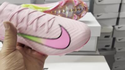 Unisex Nike Air Zoom Mercurial Vapor 16 Elite FG Firm Ground Low-Tops Football Boots - Pink/Red/Gold