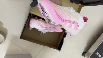 Men's Adidas Predator 25 Elite FG Firm Ground Low-Tops Football Boots - Pink/Gold/White