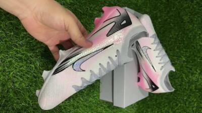 Unisex Nike Air Zoom Mercurial Vapor 16 Elite FG Firm Ground Low-Tops Football Boots - Pink/Silver/Black