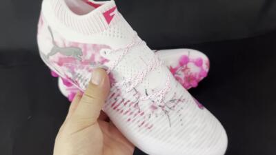 Men's Puma Future 8 Ultimate MG Multi Ground Low-Tops Football Boots - White/Black/Red