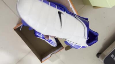 Men's Nike Air Zoom Total 90 III FG Firm Ground Low-Tops Football Boots - White/Blue/Black