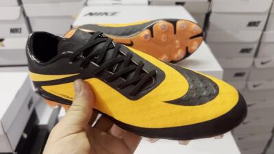 Men's Nike Hypervenom Phantom FG Firm Ground Low-Tops Football Boots - Orange/Black