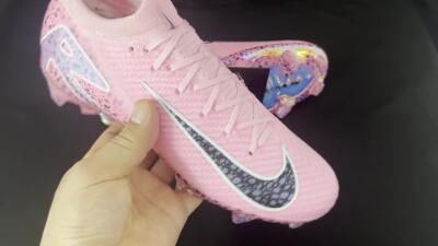 Unisex Nike Air Zoom Mercurial Vapor 16 Elite FG Firm Ground Low-Tops Football Boots - Pink/Blue/Black