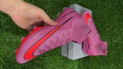 Unisex Nike Air Zoom Mercurial Superfly 10 Elite FG Firm Ground High-Tops Football Boots - Red/Black/Orange