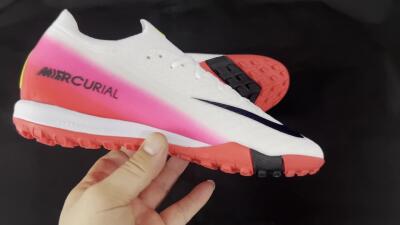 Unisex Nike Air Zoom Mercurial Vapor 16 Elite TF Artificial Turf Low-Tops Football Shoes - White/Black/Pink
