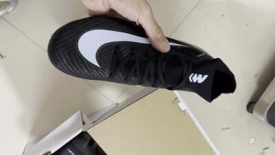 Unisex Nike Air Zoom Mercurial Superfly 10 Elite FG Firm Ground High-Tops Football Boots - Black/Jade