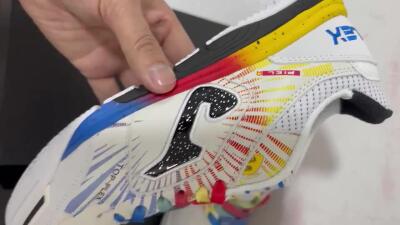 Men's Joma Top Flex IC Indoor & Futsal Low-Tops Football Shoes - Beige/Red/Yellow