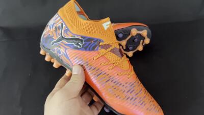 Men's Puma Future 8 Ultimate MG Multi Ground Low-Tops Football Boots - Red/Blue/Black