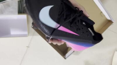 Unisex Nike Air Zoom Mercurial Vapor 16 Elite FG Firm Ground Low-Tops Football Boots - Black/White/Pink