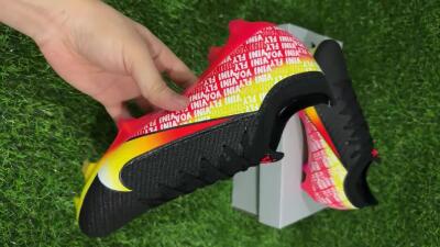 Unisex Nike Air Zoom Mercurial Vapor 16 Elite FG Firm Ground Low-Tops Football Boots - Black/Red/Yellow