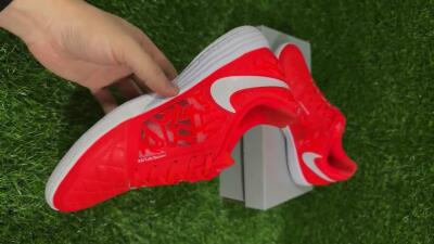 Unisex Nike Lunar Gato 2 IC Indoor & Futsal Low-Tops Football Shoes - Red/White