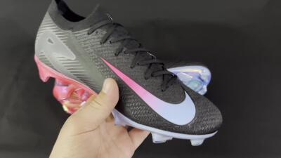 Men's Nike Air Zoom Mercurial Vapor 16 Elite FG Firm Ground Low-Tops Football Boots - Black/Jade/Pink