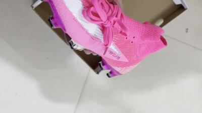 Men's Nike Air Zoom Mercurial Superfly 7 Elite FG Firm Ground High-Tops Football Boots - Pink/Red/Silver