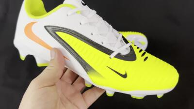 Men's Nike Phantom 6 Elite FG Firm Ground Low-Tops Football Boots - Yellow/Black/Red