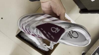 Men's Adidas Predator Elite Foldover Tongue TF Artificial Turf Low-Tops Football Shoes - Silver/Black/Red