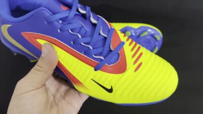 Men's Nike Phantom 6 Elite Low FG Firm Ground Low-Tops Football Boots - Yellow/Blue/Gold