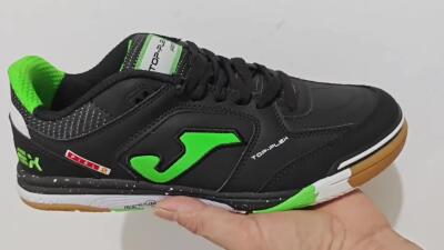 Men's Joma Top Flex IC Indoor & Futsal Low-Tops Football Shoes - Black/Yellow/Red