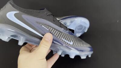 Unisex Nike Phantom 6 Elite Low FG Firm Ground Low-Tops Football Boots - Black/Blue/Jade