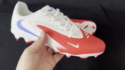 Men's Nike Phantom 6 Elite Low FG Firm Ground Low-Tops Football Boots - Red/White/Blue