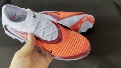 Unisex Nike Phantom 6 Elite Low FG Firm Ground Low-Tops Football Boots - Red/Jade/Black