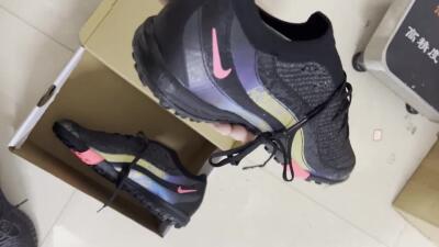 Men's Nike Air Zoom Mercurial Vapor 16 Elite TF Artificial Turf Low-Tops Football Shoes - Black/Silver/Red