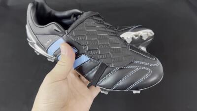 Men's Adidas Predator 25 Elite Foldover Tongue FG Firm Ground Low-Tops Football Boots - Black/Blue/Silver