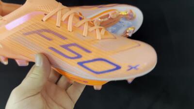 Unisex Adidas F50 Elite FG Firm Ground Low-Tops Football Boots - Red/Blue/Silver