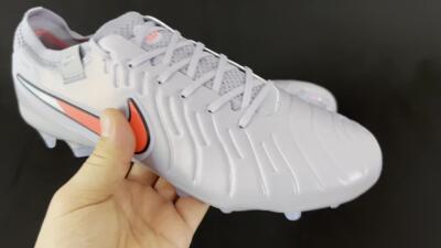 Men's Nike Tiempo Legend 10 Elite FG Firm Ground Low-Tops Football Boots - Blue/Jade/Red