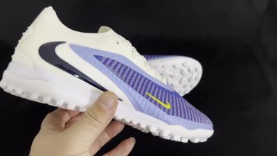 Men's Nike Phantom 6 Elite TF Artificial Turf Low-Tops Football Shoes - Blue/White/Jade