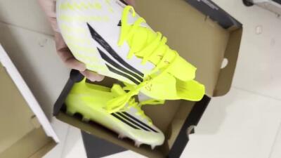 Unisex Adidas F50 Elite FG Firm Ground Low-Tops Football Boots - Yellow/Black/Red