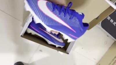 Unisex Nike Air Zoom Mercurial Vapor 16 Elite FG Firm Ground Low-Tops Football Boots - Blue/Electric Blue/Radiant Pink