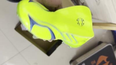 Men's Adidas F50 Elite FG Firm Ground Low-Tops Football Boots - Green/Electric Green/Blue Accent