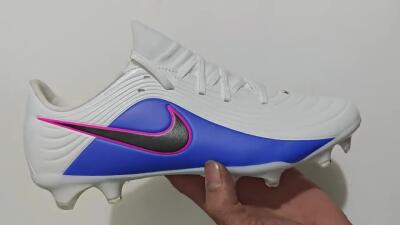 Men's Nike Tiempo Legend 11 Elite FG Firm Ground Low-Tops Football Boots - Blue/Vibrant Blue/Neon Pink