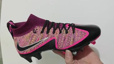 Men's Nike Magista Obra FG Firm Ground High-Tops Football Boots - Black/Fuchsia Pink/Crimson Red