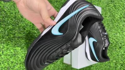 Unisex Nike Tiempo Legend 11 Elite TF Artificial Turf Low-Tops Football Shoes - Black/Ice Blue/White