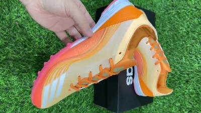 Unisex Messi x Adidas F50 Pro TF Artificial Turf Low-Tops Football Shoes - Orange/Coral Blaze/Pink Burst