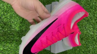 Unisex Nike Air Zoom Mercurial Vapor 17 Elite FG Firm Ground Low-Tops Football Boots - Pink/Neon Pink/Black