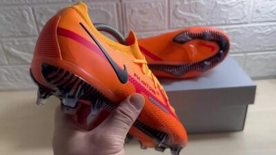 Men's Nike Phantom GT 2 Elite FG Firm Ground Low-Tops Football Boots - Orange/Black