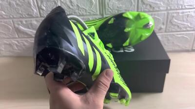 Men's Adidas Predator Edge.1 Low FG Firm Ground High-Tops Football Boots - Green/Black