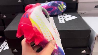 Men's Adidas Predator FIFA World Cup Qatar 2022 Edge+ FG Firm Ground Low-Tops Football Boots - White/Red/Blue