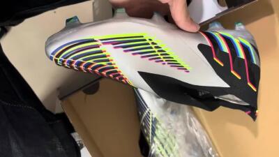 Unisex Adidas Predator FIFA World Cup Qatar 2022 Edge+ FG Firm Ground High-Tops Football Boots - Silver/Black