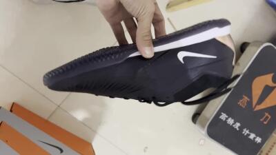 Men's Nike Air Zoom Mercurial Vapor 15 Elite IC Futsal/Indoor Low-Tops Football Shoes - Black/White