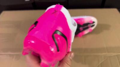 Men's Adidas X Speedportal.1 FG Firm Ground Low-Tops Football Boots - White/Pink/Black